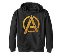 Marvel Gold Foil Avengers, Sweat-Shirt À Capuche Unisexe Enfants ^ garçon, Schwarz,