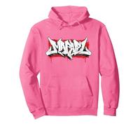 Marvel Graffiti Brick Logo Sweat à Capuche, Unisexe pour Adultes, Rose Vif, S