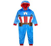 Marvel - Grenouillère - Captain America - Garçon - Bleu - 3-4 Ans