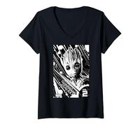 Marvel Groot Guardians of the Galaxy 2 Light T-Shirt avec Col en V