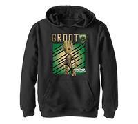 Marvel Groot Tree, Sweat-Shirt À Capuche Unisexe Enfants ^ garçon, Schwarz,