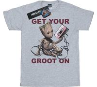 Marvel - "Guardians Of The Galaxy Get Your Groot On" T-Shirt für Damen BI25542 (M) (Grau)