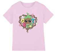Marvel Guardians of The Galaxy Groot Heart Vines Girls T Shirt, Light Pink, Rose Clair, 7-8 Ans Fille