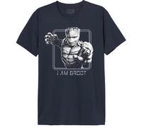 Marvel « Guardians of The Galaxy - Strong Groot » MEGUGAMTS160 T-Shirt Homme, Navy, Taille S