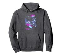 Marvel Guardians Vol.2 Star-Lord Neon Pop Sweat à Capuche, Unisexe pour Adultes, Chiné Foncé, S