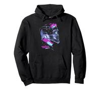 Marvel Guardians Vol.2 Star-Lord Neon Pop Sweat à Capuche, Unisexe pour Adultes, Noir, XL