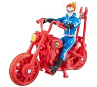 Marvel Hasbro F6544 Legends Series Retro 375 Collection, Figurine Ghost Rider de 9,5 cm avec véhicule, dès 4 Ans, Multicolore