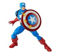 Marvel Hasbro Legends 20th Anniversary Series 1 Captain America Figurine 15 cm à Collectionner avec 14 Accessoires, F34395L0, Multicolore