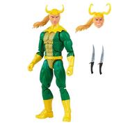 Marvel Hasbro Legends Series, Figurine Loki de 15 cm avec Pack rétro et 3 Accessoires F5883