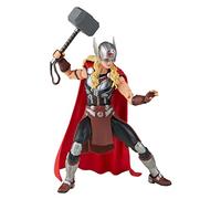 Marvel Hasbro Legends Thor: Love and Thunder, Figurine de Collection Mighty Thor de 15 cm, 4 Accessoires, 1 pièce Build-a-Figure F1060 Multicolore
