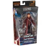 Marvel Hasbro Legends Thor: Love and Thunder, Figurine de Collection Star-Lord de 15 cm, 2 Accessoires, 1 pièce Build-a-Figure F1409 Multicolore