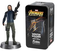 Marvel Heavyweights Winter Soldier Statuette Métal Dans Boîte En Tin