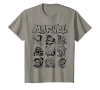 Marvel Heroes and Villain Close Up Boxes T-Shirt