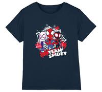 Marvel His Amazing Friends Team Spidey Boys T Shirt, Navy, Bleu Marine, 7-8 Ans Garçon