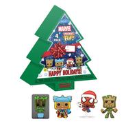 Marvel Holiday 2022 Pocket Pop Porte-clés en vinyle 4-pack Tree Holiday Box 4 C