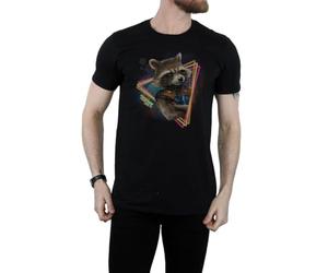 Marvel Homme Guardians of The Galaxy Neon Rocket T-Shirt XX-Large Noir