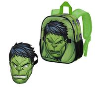 Marvel Hulk Green Strength-Sac à dos Masque, Vert