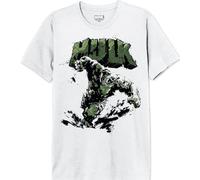 Marvel « Hulk Poster » T-Shirt Homme, Blanc, Taille M