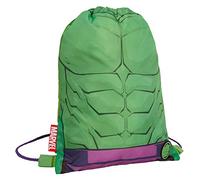 Marvel Hulk Sac de sport avec cordon de serrage Avengers Sports Natation PE Kit sac à dos, Hulk.