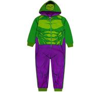 Marvel Hulk Surpyjama Garcon | Surpyjama Polaire Enfant | Grenouillere Enfant | Combinaison Enfant | Vert 10-11 Ans