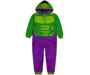 Marvel Hulk Surpyjama Garcon | Surpyjama Polaire Enfant | Grenouillere Enfant | Combinaison Enfant | Vert 9-10 Ans