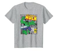 Marvel Hulk The Strongest of All T-Shirt, Enfant, Gris Chiné, 10 Ans