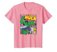 Marvel Hulk The Strongest of All T-Shirt, Enfant, Rose, 10 Ans