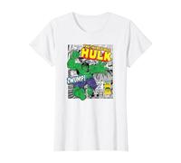 Marvel Hulk The Strongest of All T-Shirt, Femme, Blanc, XL