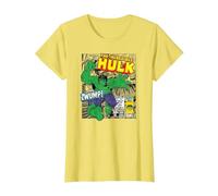 Marvel Hulk The Strongest of All T-Shirt, Femme, Citron, 3XL