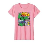 Marvel Hulk The Strongest of All T-Shirt, Femme, Rose, S