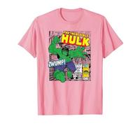 Marvel Hulk The Strongest of All T-Shirt, Homme, Rose, L