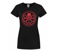 Marvel Hydra Noir Logo T-shirt à manches courtes Femme
