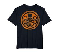 Marvel Hydra Skull Octopus Logo Orange Cut-Out T-Shirt, Homme Grandes Tailles, Noir, 4X Tall