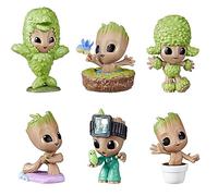 Marvel I Am Groot Figure Collection, 6 mini figurines d'action Groot, jouets de super-héros, jouets pour enfants à partir de 4 ans