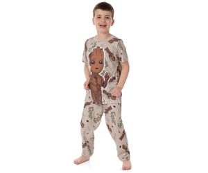 Marvel I Am Groot Kids Pyjamas | Boys Girls Tree Personnage T-Shirt Pantalon Pjs Set | Produits dérivés de Films