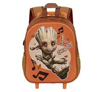 Karactermania Sac à dos à roulettes 3D Soundtrac I Am Groot Marvel 26x13x34 cm 11,5 L Doré Enfants