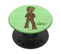Marvel I Am Groot Super Cute Seedling Superhero Poster PopSockets PopGrip Adhésif