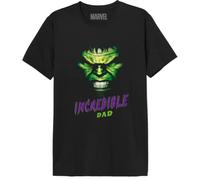 Marvel « Incredible Dad Face Hulk » MEMARCOTS313 T-Shirt Homme, Noir, Taille 3XL