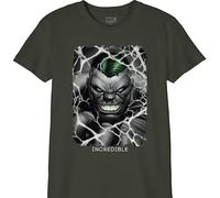 Marvel « Incredible Hulk » T-Shirt Garçon, Kaki, Taille 10 Ans