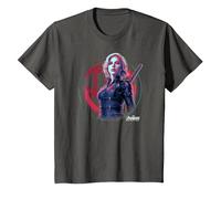 Marvel Infinity War Black Widow Icon Tech T-Shirt, Enfant, Asphalte, 8 Ans