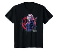 Marvel Infinity War Black Widow Icon Tech T-Shirt, Enfant, Noir, 8 Ans