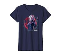 Marvel Infinity War Black Widow Icon Tech T-Shirt, Femme, Bleu Marine, S