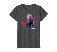 Marvel Infinity War Black Widow Icon Tech T-Shirt, Femme, Chiné Foncé, S