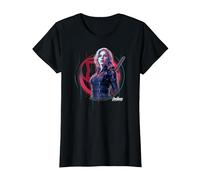 Marvel Infinity War Black Widow Icon Tech T-Shirt, Femme, Noir, S