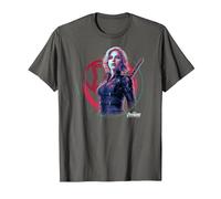 Marvel Infinity War Black Widow Icon Tech T-Shirt, Homme, Asphalte, S