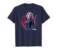 Marvel Infinity War Black Widow Icon Tech T-Shirt, Homme, Bleu Marine, S