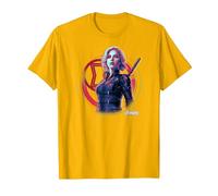Marvel Infinity War Black Widow Icon Tech T-Shirt, Homme, Doré Vif, S