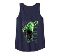 Marvel Infinity War Incredible Hulk Jump Smash Débardeur, Femme, Bleu Marine, XXL