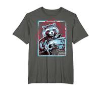 Marvel Infinity War Rocket Raccoon Digital Abstract T-Shirt