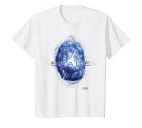 Marvel Infinity War The Blue Space Stone T-Shirt, Enfant, Blanc, 8 Ans